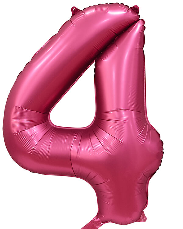 131064V_Шар_(34_86_см)_Цифра_4_Бордовый_Сатин_1_шт_в_упак blank